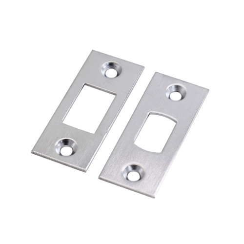 tubular dead bolt strike plate