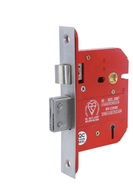 Alternative view of Bs3621 5 Lever Sash Lock (Era Fortress) Retro Fit 66mm, 76mm - Satin Stainless and Polished Brass - Each