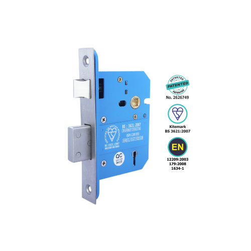 Alternative view of Bs3621 Zenith 5 Lever Sash Lock (Smallest Case) 66mm, 76mm - Satin Stainless and Polished Stainless - Each