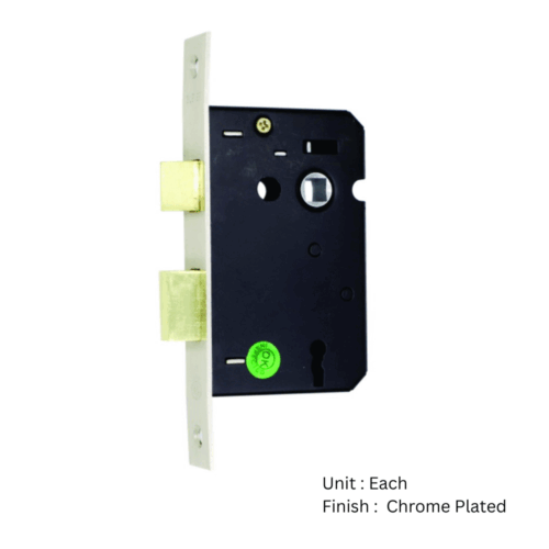 Alternative view of 3 Lever Sash Lock 63mm Chrome Plated Each