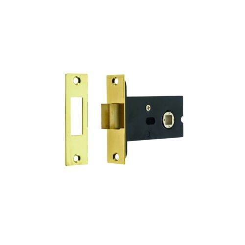 bathroom dead bolt 79mm electro brassed