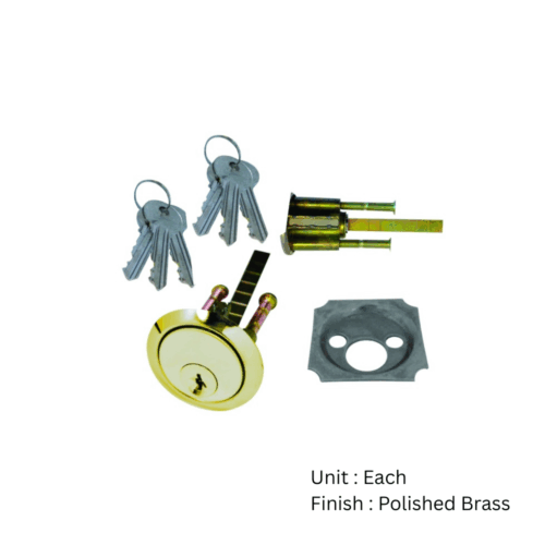 Alternative view of Premium Rim Cylinder - 6 Keys with Different Finish Each
