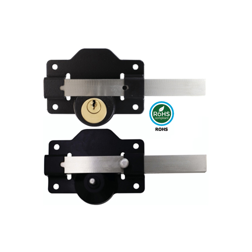 Alternative view of Long Throw Cylinder Rim Dead Lock - Double Epoxy Black Each