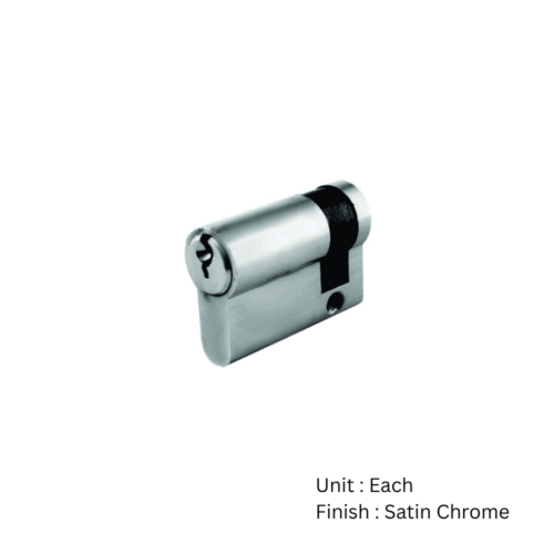 Alternative view of Euro Profile Cylinder - Single 45mm Satin Chrome Each