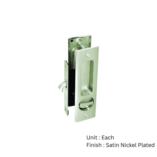 Alternative view of Sliding Door Set - Privacy / Bathroom - Satin Nickel Plated Each