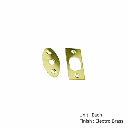 Alternative view of Spare Plates For Rack Bolts (Esc And Strike) with Different Finish Pack