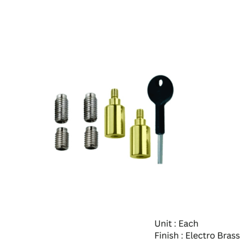 Alternative view of Heavy Duty Sash Stop - Pack Of 2 Plus 1 Key with Different Finish Each