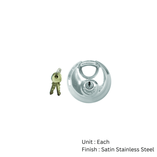 Alternative view of Stainless Steel Discus Padlock 70mm Polished Each
