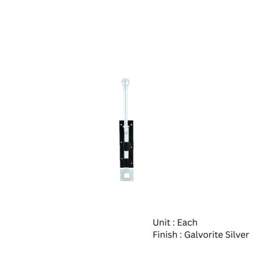 Alternative view of Monkey Tail Bolt C/W Receiver Plate with Different Sizes and Finish Each