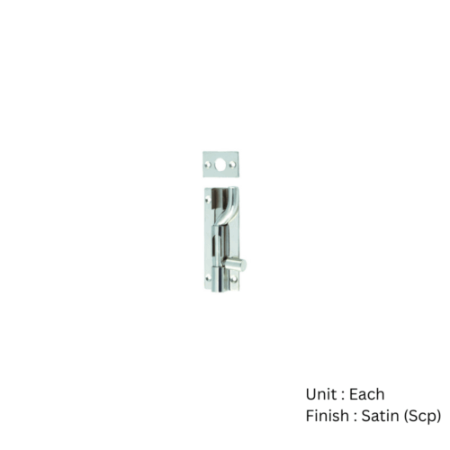 Alternative view of Stainless Steel Barrel Bolt - Necked with Multiple Sizes and Finish Each