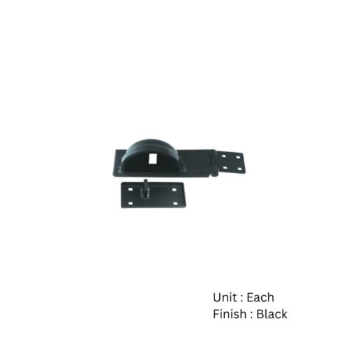 Alternative view of Padlock Protection Bar L/H 185mm Epoxy Black Each