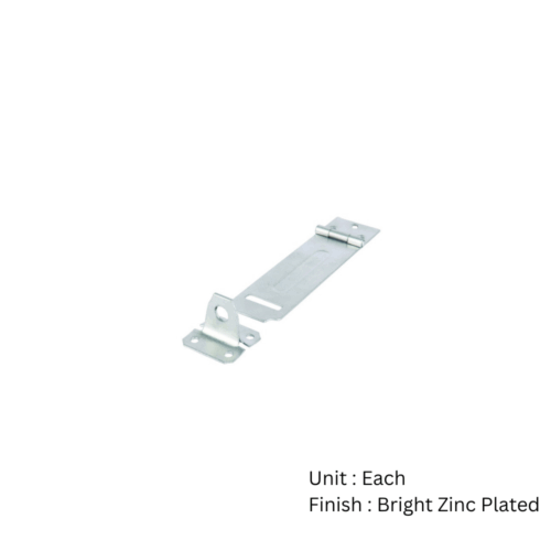 Alternative view of Hybrid Hasp And Staple  100mm Bright Zinc Plated Each