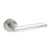 Stainless Steel Round Rose Latch - Mitred En / Fd  Satin Stainless Set