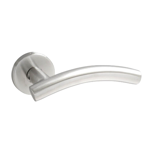 Stainless Steel Round Rose Latch - Arched En /Fd  Satin Stainless Set