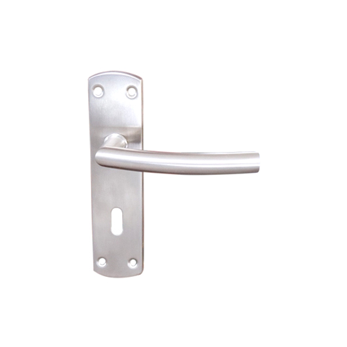 Stainless Steel Lever On Plate - Windsor  Satin Stainless Set
