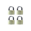 40mm brass padlock quad pack
