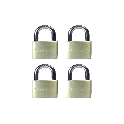 40mm brass padlock quad pack