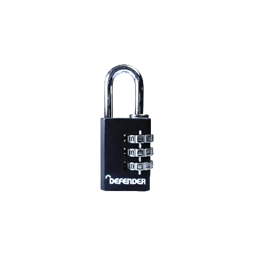 30mm Black Combination Padlock
