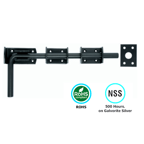 Alternative view of Garage / Drop Handle Bolt C/W Receiver Plate Available in Multiple Sizes and Finish Each
