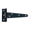 600mm ebony black scotch tee hinge pair