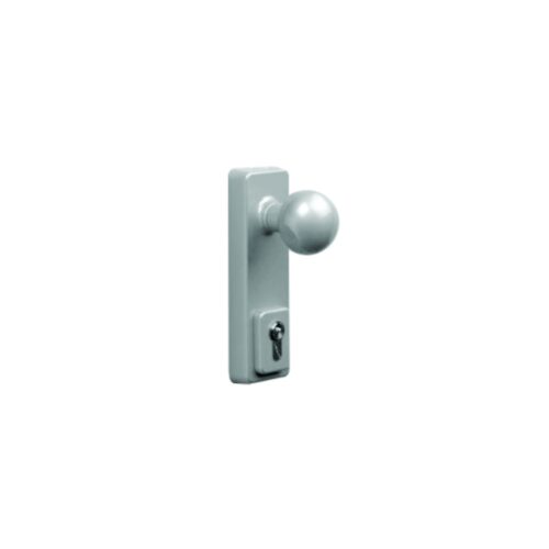 outside locking attachment with knob