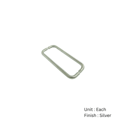 Alternative view of Stainless Steel - Back To Back Pull Handle - Brass Insert Satin Stainless with Different Sizes Pair