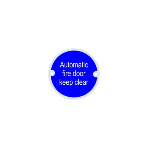 Automatic Fire Door Keep Clear Sign