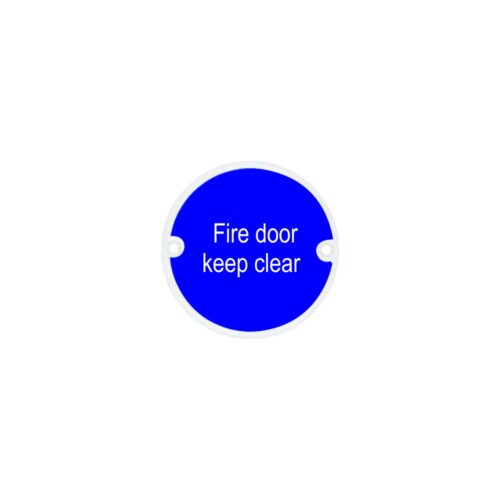 Circular Fire Door Keep Clear Sign