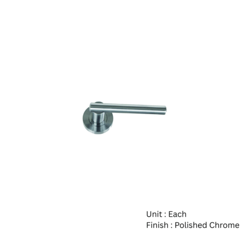 Alternative view of Wingfield Round Rose Latch  - Polished Chrome and Satin Chrome Set