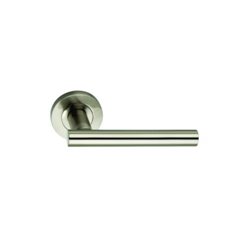 Bodiam Round Rose Latch - Polished Chrome and Satin Chrome Set
