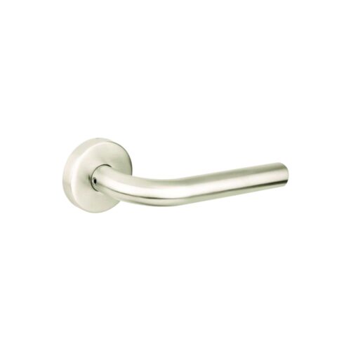 Stainless Steel Round Rose Latch - Radius  Satin Stainless Set