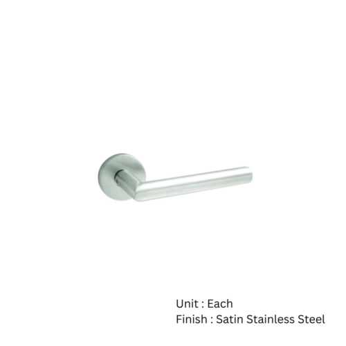 Alternative view of Stainless Steel Round Rose Latch - Mitred Satin Stainless Set