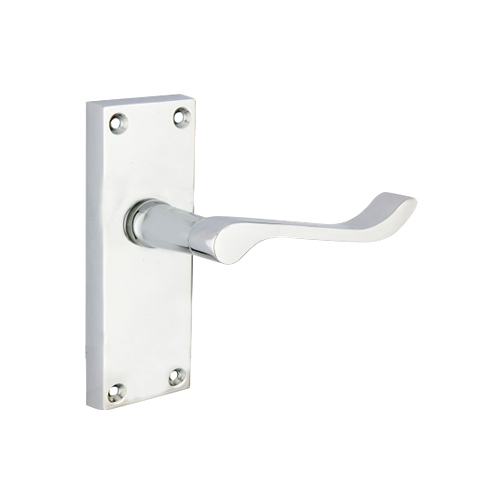Contract Vict Scroll Latch Furniture - Zinc   Chrome Plated Set