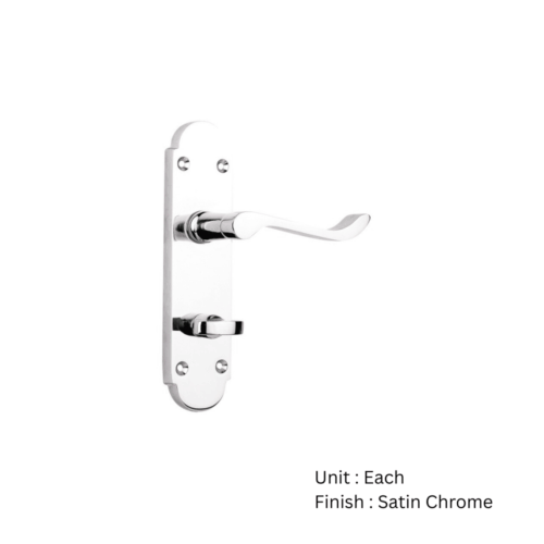 Alternative view of Shaped Scroll Bathroom Furniture (Carisbrooke) To En1906 (Pt3) - Satin Chrome and Polished Chrome Set