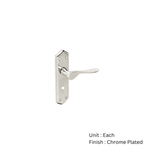 Alternative view of Kenilworth Lever Bathroom  Chrome Plated Pair