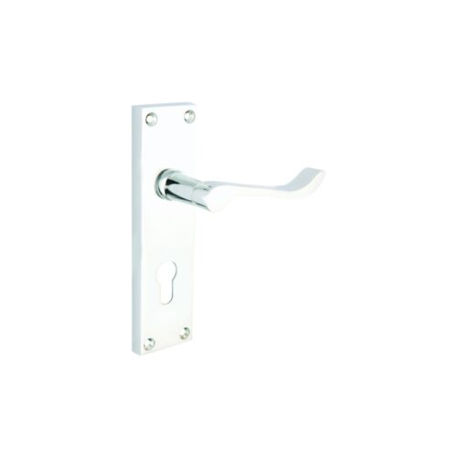 Victorian Scroll Euro Profile Furniture To En1906 (Part 3) 47.5mm Polished Chrome Set