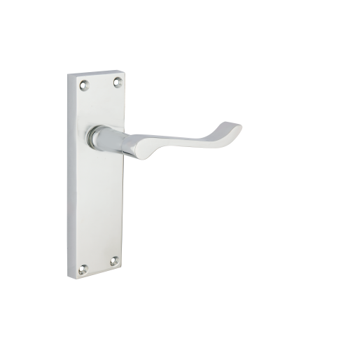 Victorian Scroll Latch Furniture To En1906 (Part 3) Satin Chrome Set
