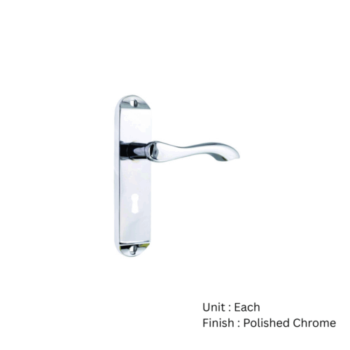 Alternative view of Berkeley Lock Furniture To En1906 (Part 3) - Chrome Plated and Satin Nickel Plated Set