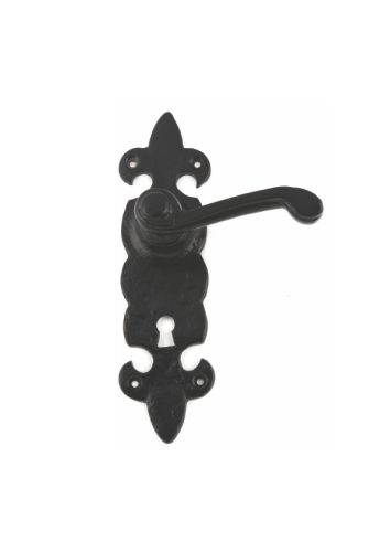black antique ornate furniture lock