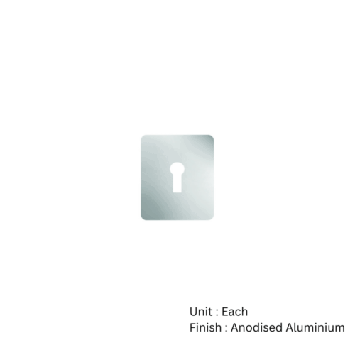 Alternative view of Repair Escutcheon - Stainless Steel Stick On - Keylock 47.5 X 65.5 X 1.5 Satin Stainless Each