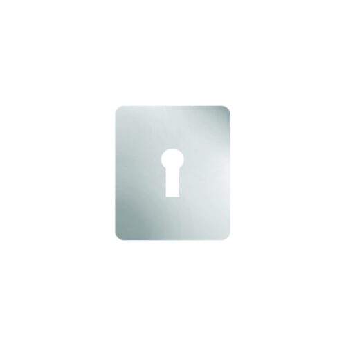 Repair Escutcheon - Aluminium Stick On Type R/C - Keylock 47.5 X 65.5 X 1.5 Anodised Aluminium Each