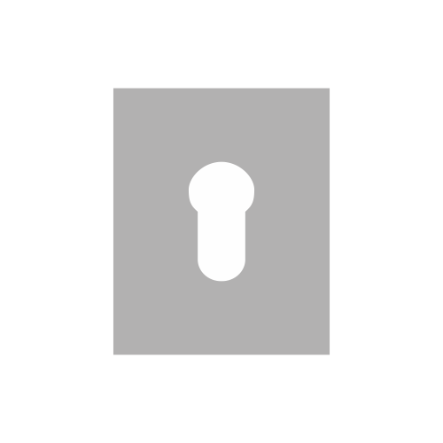 Repair Escutcheon - Stainless Steel Stick On - Euro Prof 47.5 X 65.5 X 1.5 Satin Stainless Each