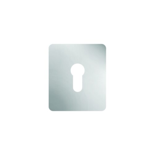 Repair Escutcheon - Aluminium Stick On Type R/C - Euro Cyl 47.5 X 65.5 X 1.5 Anodised Aluminium Each