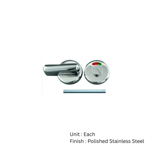 Alternative view of Stainless Steel Bathroom Indicator - Disabled 51mm Polished Stainless Steel Each