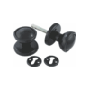 black plastic rim mortice knob