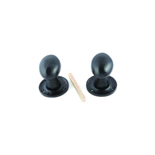 Black Antique Oval Mortice Knob