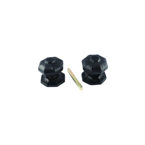 Black Antique Octagonal Mortice Knob