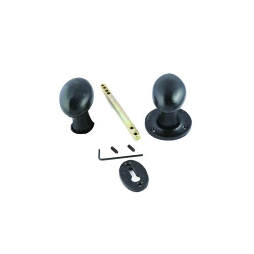 Black Antique Oval Rim Knob