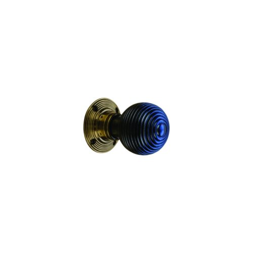 Ebony Beehive Wooden Mortice Knob