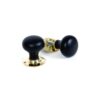 Ebony Bun Wooden Mortice Knob